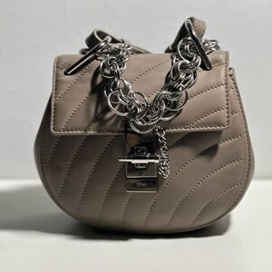 Chloe Calfskin Drew Bijou Shoulder Bag.
